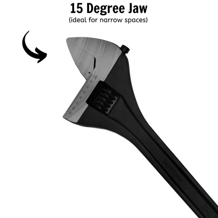Teng Tools 4008 - 24" Adjustable Wrench 4008
